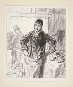 Takarítsuk ki a házat, amelyet Pierrot épített; valamit le kell bontani a harlekineknek. alkotó: Paul Gavarni