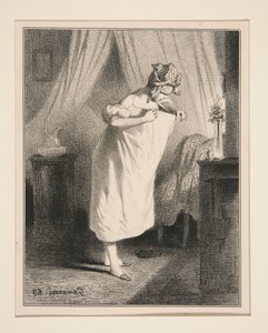 Az ismeretlen keresése alkotó: Paul Gavarni