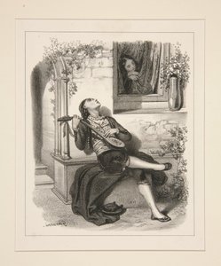 LA SERENADE. alkotó: Paul Gavarni