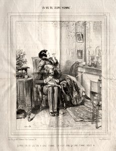 Egy fiatalember élete, 1842. alkotó: Paul Gavarni
