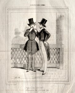 Egy fiatalember élete, 1842. alkotó: Paul Gavarni