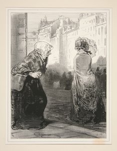 A felső rész, persze!, szebb az alsónál, de drágább. alkotó: Paul Gavarni