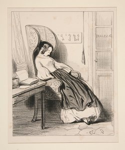 ...A fiatal lord a lábai elé veti magát... alkotó: Paul Gavarni