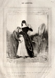 A Lorettes, 1842. alkotó: Paul Gavarni
