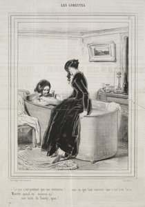A Lorettes, 1842. alkotó: Paul Gavarni