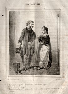 A Lorettes, 1842. alkotó: Paul Gavarni