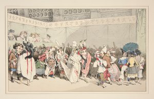 ÁLARCOS MULATSÁG. Gavarni Travestissemens (sic) 1828-ban, 1829-ben és 1830-ban jelent meg. alkotó: Paul Gavarni