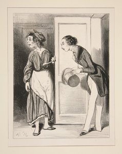 Madame de Saint-Aiglemont, asszonyom, kérem?... alkotó: Paul Gavarni