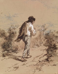 Sétáló férfi alkotó: Paul Gavarni
