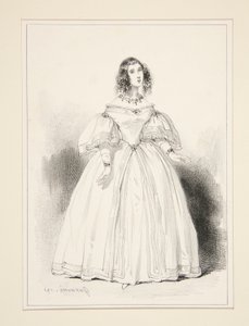 Anna Thillon asszony alkotó: Paul Gavarni