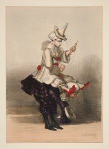 PAILLASSE ÉS PIERROT alkotó: Paul Gavarni