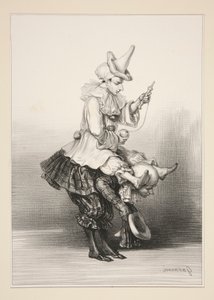 PAILLASSE ÉS PIERROT alkotó: Paul Gavarni