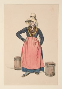 VÍZHORDÓ. (Auvergnate Washer Wooman (sic).) alkotó: Paul Gavarni