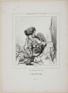 A csecsemő Saint-Giles-ben, a Masques et Visages című műből alkotó: Paul Gavarni