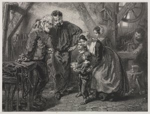 A dolgozó ember születésnapja alkotó: Paul Gavarni
