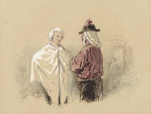 Két férfi beszélget alkotó: Paul Gavarni