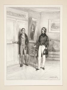 Egy rossz lépés. 335. oldal. alkotó: Paul Gavarni