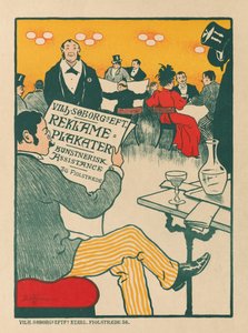 A plakát mesterei: Wilhelm Söborg művészi plakátjainak kiállításának plakátja alkotó: Paul Gustav Fischer (Danish
