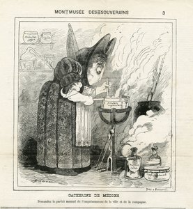Hadol (1835-1875) illusztrációja a Charivariban alkotó: Paul Hadol