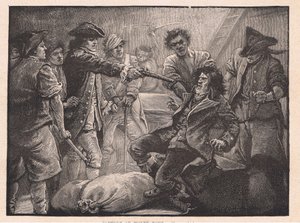 Wolfe Tone elfogása 1798-ban alkotó: Paul Hardy