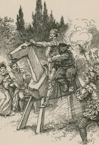 Don Quijote... elkezdte forgatni a csapot... alkotó: Paul Hardy