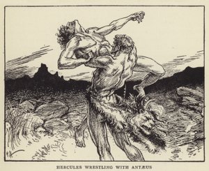 Herkules Antaeusszal birkózik alkotó: Paul Hardy