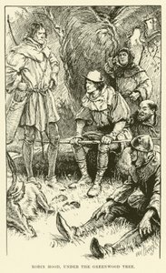 Robin Hood, a zöldfa alatt (metszet)
