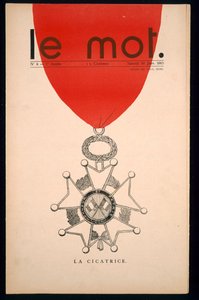 La cicatrice, a „Le Mot” címlapja, 1915. január 30., szombat alkotó: Paul Iribe