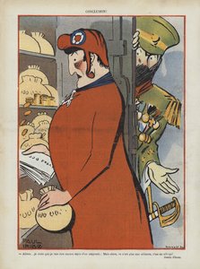 Szatíra a francia-orosz szövetségről. Illusztráció Le Rire