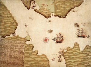 Milford Haven térképe a Szent György- és Bristol-csatornában alkotó: Paul Ive
