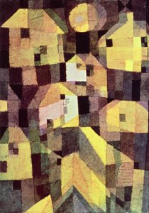 Házak absztrakt összetétele alkotó: Paul Klee