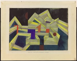 Építészet, átlátszó-strukturális alkotó: Paul Klee