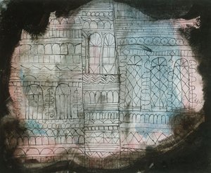Égő kastély alkotó: Paul Klee