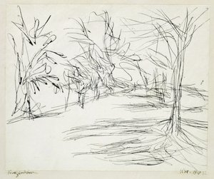 Országút Schwaingba alkotó: Paul Klee