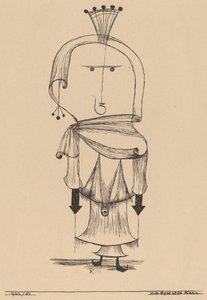 A fésűs boszorkány, 1922. alkotó: Paul Klee