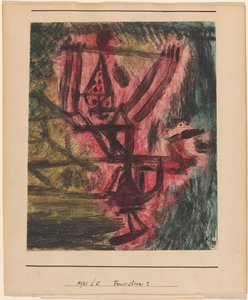 Feuer Clown I (Tűzbohóc) alkotó: Paul Klee