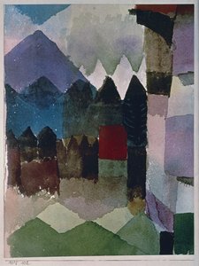 Fohn Wind Franz Marc kertjében alkotó: Paul Klee