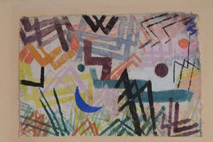 A Lech-táj erőinek játéka, 1917. alkotó: Paul Klee
