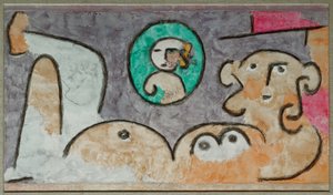 Gedanken an Nachkommenschaft - Gondolatok az utódokról (akvarell) alkotó: Paul Klee