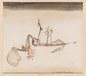 Földi megbabonázott táj, 1924. alkotó: Paul Klee