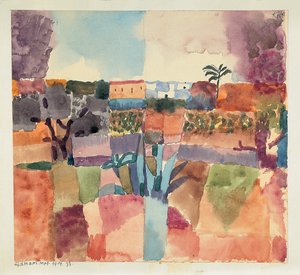 Hammamet, 1914. alkotó: Paul Klee