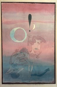 A hamis eskü című balett fő jelenete, 1922. alkotó: Paul Klee