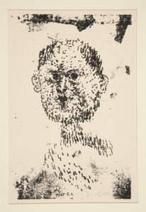 Fej (Kopf) - Szakállas férfi (Baertiger Mann) alkotó: Paul Klee