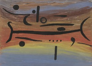 Hangszerek, 1938. alkotó: Paul Klee