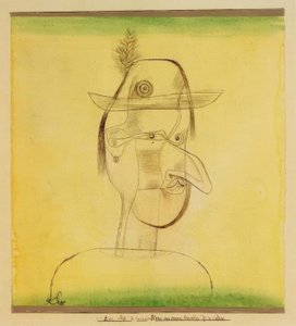 Komikus figura egy bajor népszínműből alkotó: Paul Klee