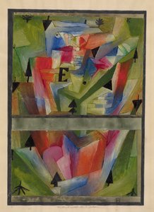 Táj E. közelében Bajorországban, 1921. alkotó: Paul Klee
