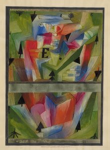 Táj E. közelében (Bajorországban). 1921, 182 alkotó: Paul Klee