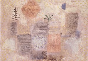 Park a hűvös Félholddal; Park mit dem kuhlen Halbmond alkotó: Paul Klee