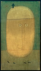 Paul Klee, A félelem maszkja / Festmény, 1932 alkotó: Paul Klee