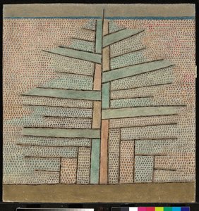 ""Pine"" (fenyőfa) - Paul Klee festménye (1879-1940) alkotó: Paul Klee